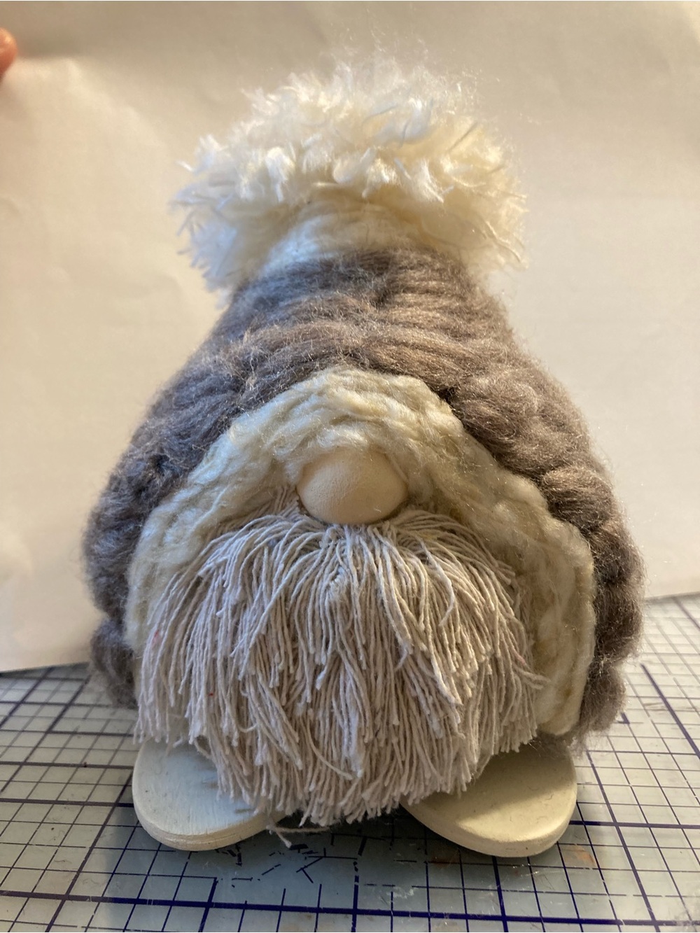 Upcycled, Gnome with a ceramic type center